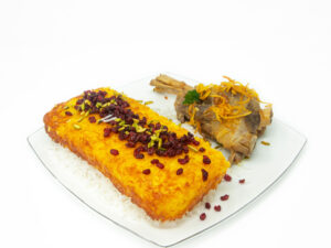 Tahchin With Lamb Shank